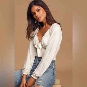 Lulu’s White Bodysuit